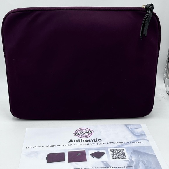 Kate Spade authenticated Purple Protective Laptop Zip Closure Sleeve 13” - Picture 7 of 14